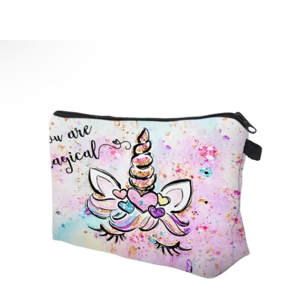 NWOT UNICORN MAKEUP BAG - Picture 4 of 5